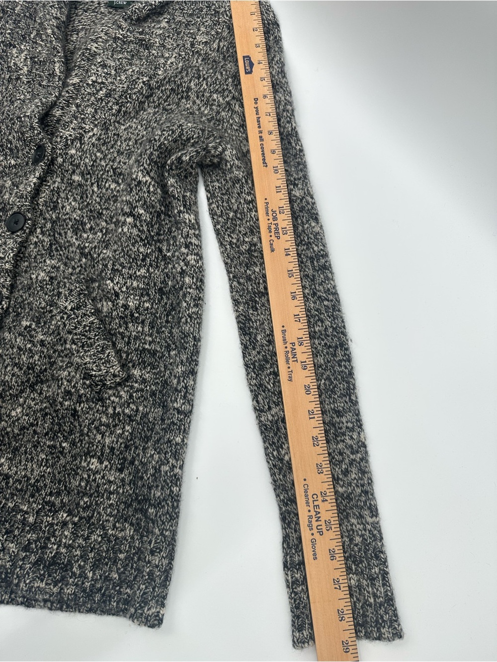 J.Crew Womens Y2K Marled Shawl Collar Cardigan Chunky Knit Preppy Grandpa 20270 - Picture 5 of 9